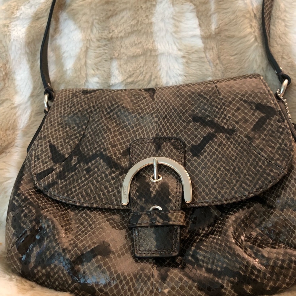 Coach Small Crossbody, Snake Print